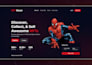 do hero page, web banner, header, UI design